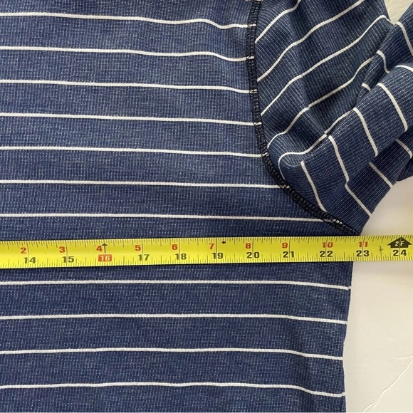 Prana Men’s XL Blue Striped Pullover Long Sleeve Casual Coastal Shirt - Picture 5 of 6